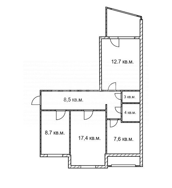 Фото №21: 3-комнатная квартира 60 м² - Симферополь, р. Киевский, ул. Бела Куна, 9