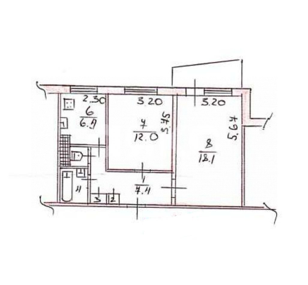 Фото №22: 2-комнатная квартира 50 м² - Симферополь, Железнодорожный, мкр. Героев Сталинграда, ул. Героев Сталинграда, 29