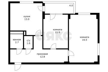 Фото №5: 2-комнатная квартира 61 м² - Краснодар, мкр. жилой комплекс Лиговский, ул. Героя Хабибуллина, 7