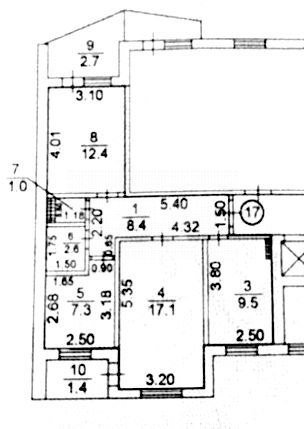 Фото №21: 3-комнатная квартира 62 м² - Симферополь, Железнодорожный, мкр. Маршала Жукова, ул. Маршала Жукова, 9
