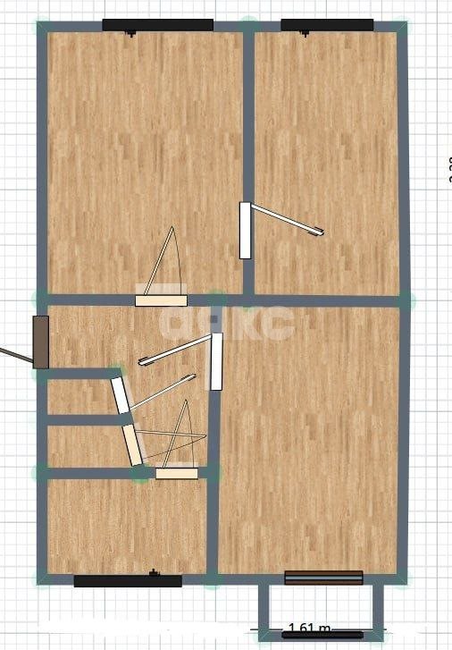 Фото №17: 3-комнатная квартира 60 м² - Симферополь, Железнодорожный, мкр. 429-й квартал, ул. Киевская, 134