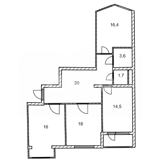 Фото №20: 3-комнатная квартира 90 м² - Симферополь, Киевский, мкр. квартал Свобода, пр-кт Победы, 211Е